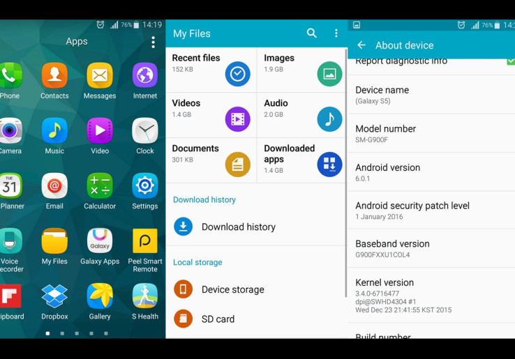 Samsung Galaxy S5 Kecipratan Android Marshmallow?