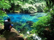 Pesona Danau Cermin di Situ Biru Cilembang