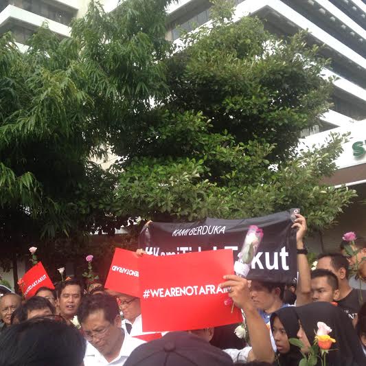 Sejumlah Tokoh Gelar Aksi #KamiTidakTakut