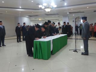 Lantik Eselon II, Menpora Buat Kontrak Kinerja Target Penyerapan Anggaran