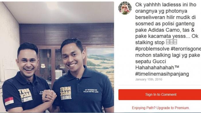 Ini Sosok Asli Polisi Ganteng Serangan Bom Sarinah