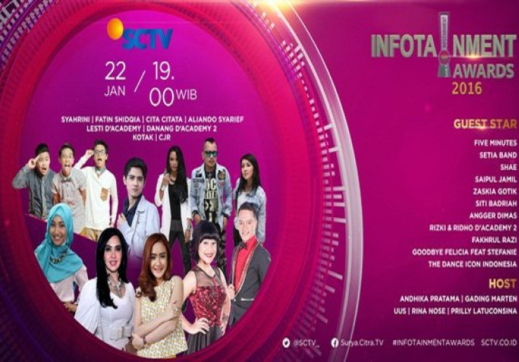 Infotainment Awards 2016 SCTV Tambah Tiga Kategori