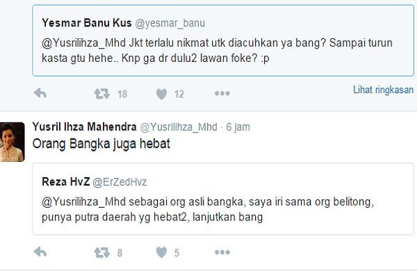 Tantang Ahok di Pilkada DKI Jakarta, Yusril Jadi Perbincangan Netizen