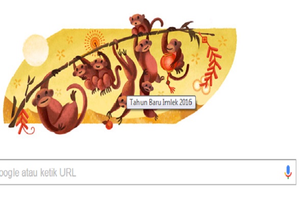 Google Doodle Rayakan Tahun Baru Imlek