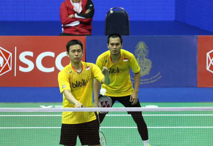 Hendra/Ahsan Menangi Partai Pertama 