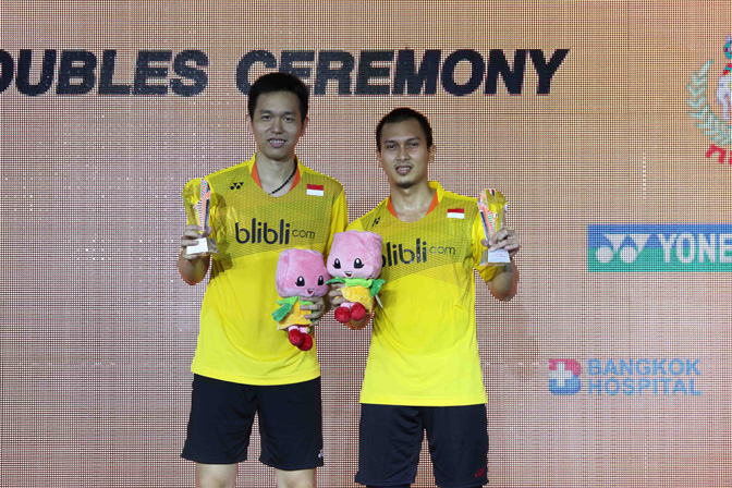 Hendra/Ahsan Juarai Thailand Master 2016