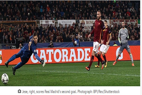 Real Madrid Hajar AS Roma di Stadion Olimpico