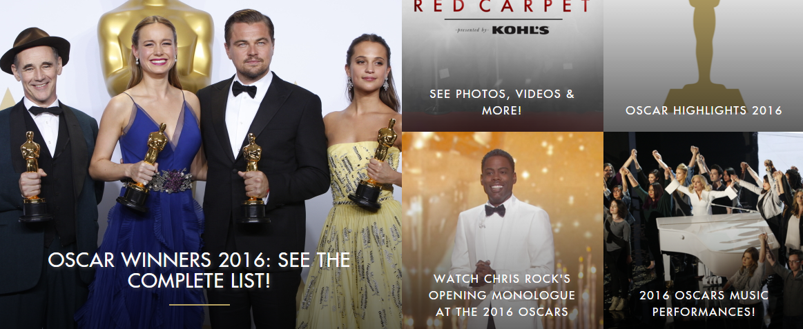 Daftar Lengkap Peraih Piala Oscar 2016
