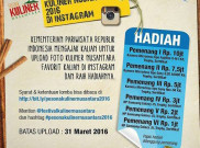 Mau Uang 10 Juta? Yuk, Ikutan Lomba Foto Festival Kuliner 2016