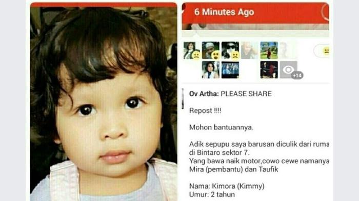 Kimmy Bukan Diculik, Pembantu Itu Adalah Ibunya!
