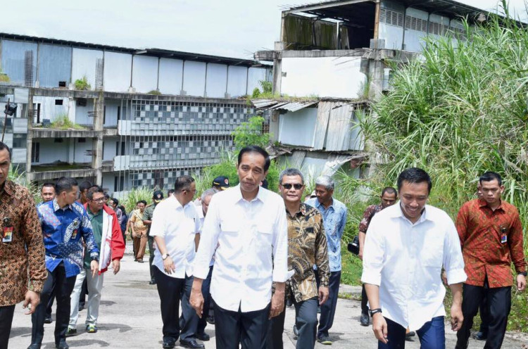Jokowi di Proyek Sarang Koruptor, Hambalang