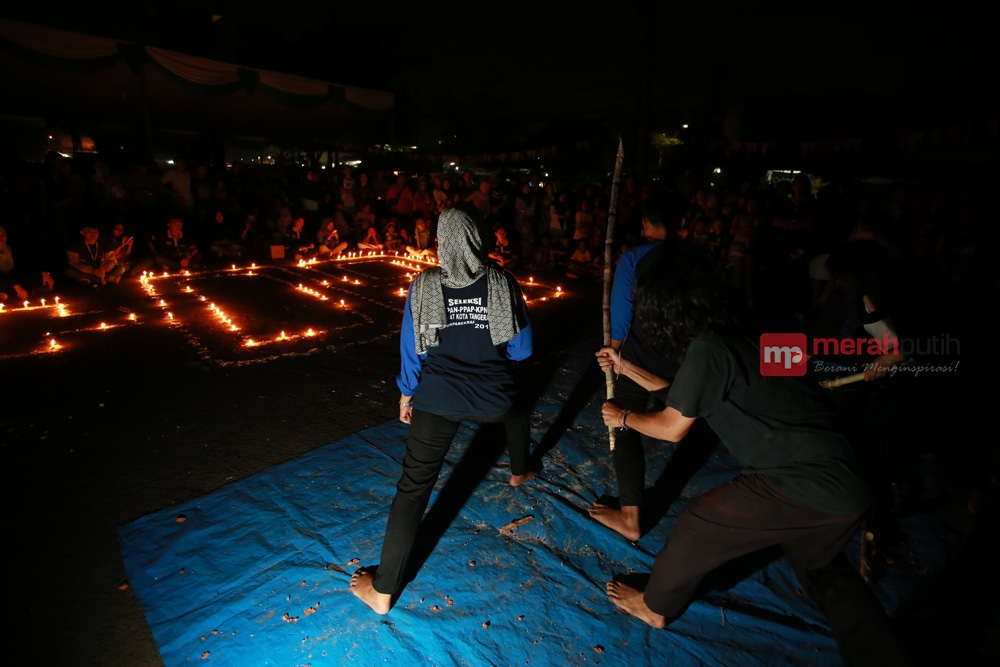 Kemeriahan Earth Hour di Kota Tangerang
