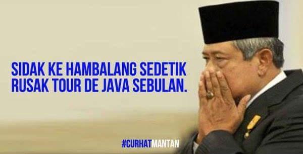 Menohok, Meme SBY Tour De Java Vs Jokowi Blusukan di Hambalang