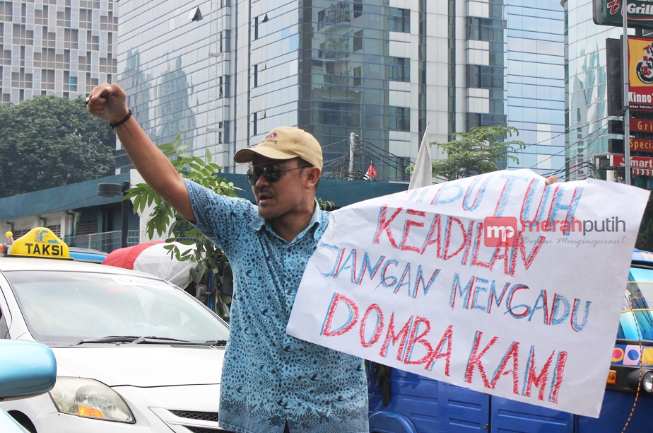 Garangnya Demo Tolak Transportasi Online Berbasis Aplikasi di Jakarta