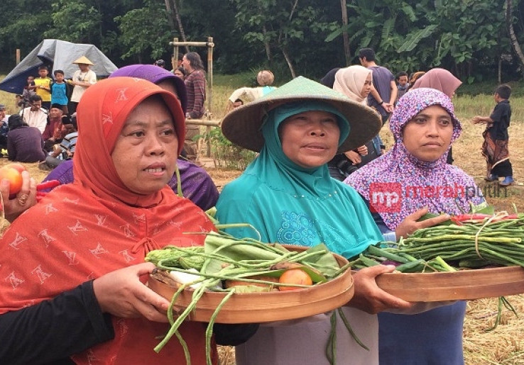 Syukur kepada Tuhan Inti Ritual Thethek Melek Desa Sukoharjo