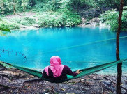 Danau Kaco Bak Purnama di Malam Hari