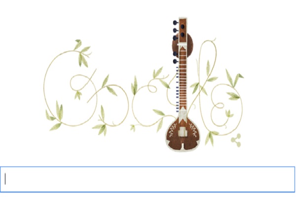 Penghormatan Google Doodle untuk Pandit Ravi Shankar