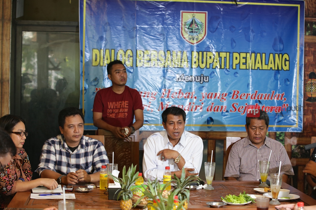 Bupati Pemalang Gelar Dialog Bersama Awak Media