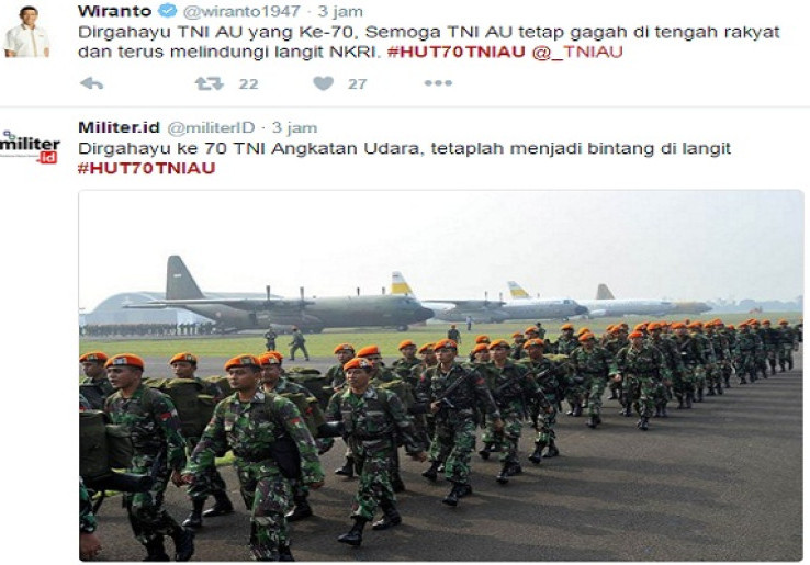 Rayakan Ulang Tahun ke-70, #HUT70TNIAU jadi Trending Topik