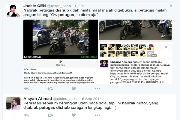 Gebukin Pengemudi Mobil, Petugas Dishub Dibully Netizen