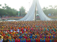 6600 Penari dalam Pertunjukan Tari Saman di HUT TMII Ke-41