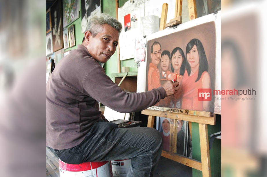Bakat Seni Lukis Pak Bambang Diperoleh Secara Turun Temurun