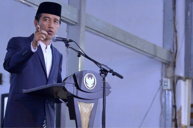 Jokowi Peringati Isra Mi'raj Bersama Santri Pondok Pesantren Tegalrejo Magelang