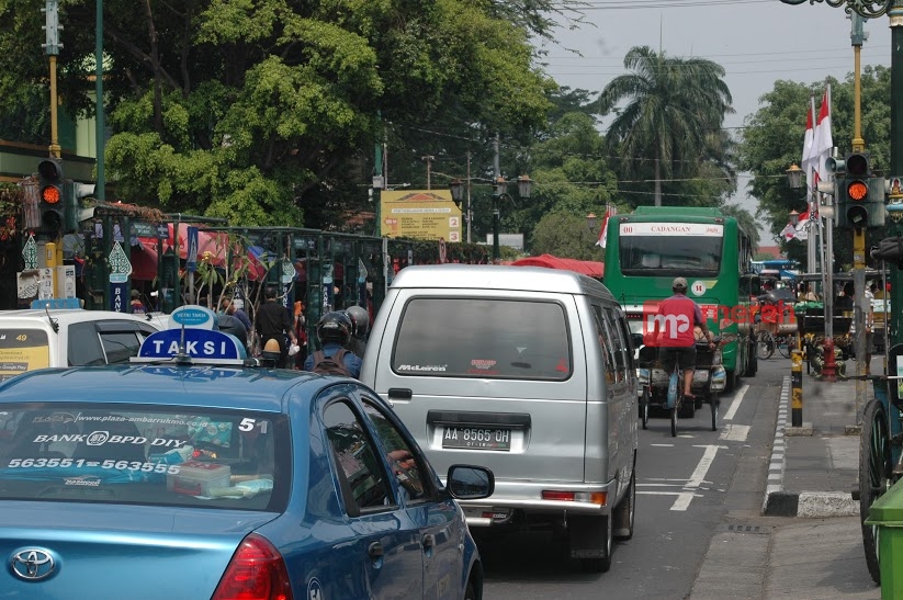 Situasi Lalin Kota Jogja Padat Merayap