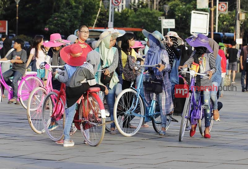 Suasana Liburan di Kota Tua Jakarta