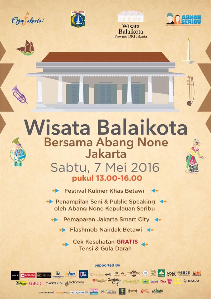 Gratis, Isi Liburan Akhir Pekan ke Wisata Balaikota