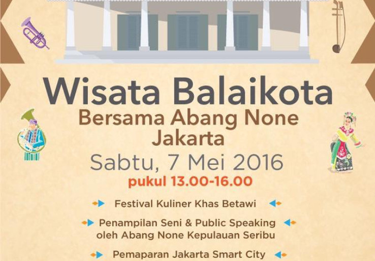 Gratis, Isi Liburan Akhir Pekan ke Wisata Balaikota