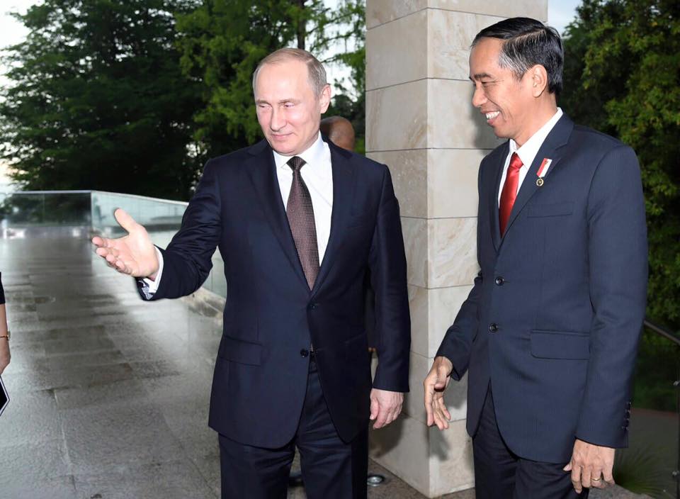 Pertemuan 4 Mata Presiden Jokowi dengan Presiden Putin