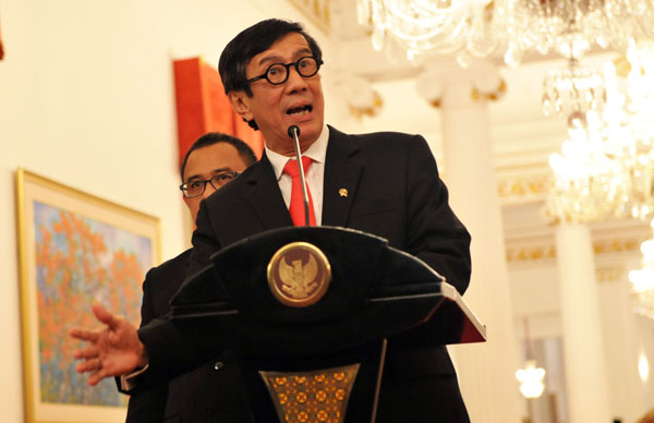 Saran Menteri Yasonna kepada Calon Tunggal Kapolri Komjen Pol Tito Karnavian