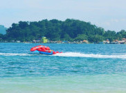Serunya Bermain Wisata Air di Pulau Tangkil