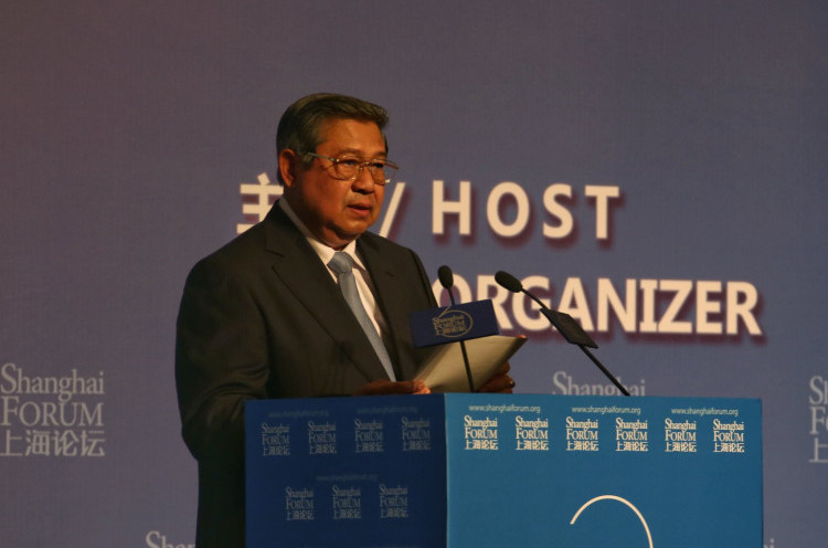 SBY Tampil Sebagai Tokoh Berpengaruh Dunia di Shanghai Forum