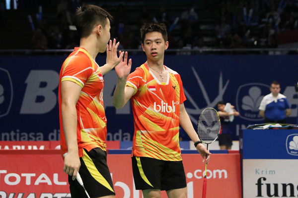 Kevin/Marcus Melaju, Rian/Berry Tersisih 