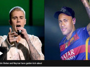 Video Adu Juggling antara Justin Bieber dan Neymar 