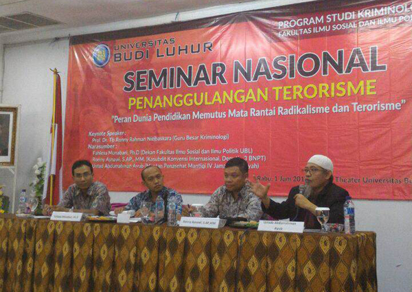 Pemicu Terorisme dan Radikalisme Bukan Faktor Ekonomi dan Kemiskinan 