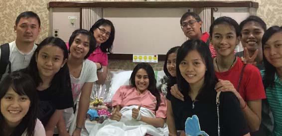 Tim Pelatnas Cipayung Jenguk Bellaetrix Manuputty 