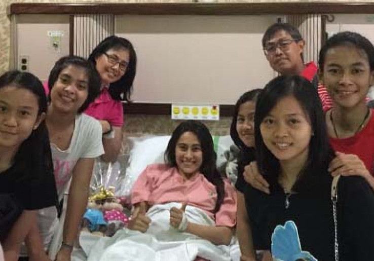 Tim Pelatnas Cipayung Jenguk Bellaetrix Manuputty 