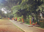 Ngabuburit sambil Olahraga Otot di Taman Fitness Bandung