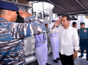 Foto Kunjungan  Presiden Jokowi ke Perairan Pulau Natuna
