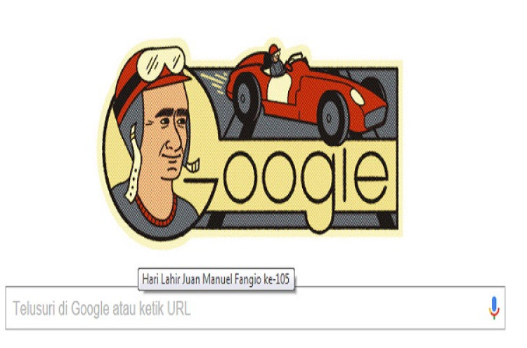 Google Doodle Pasang Gambar Juan Manuel Fangio, Siapa Dia?