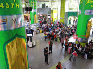 Stasiun Gambir saat Mudik Lebaran