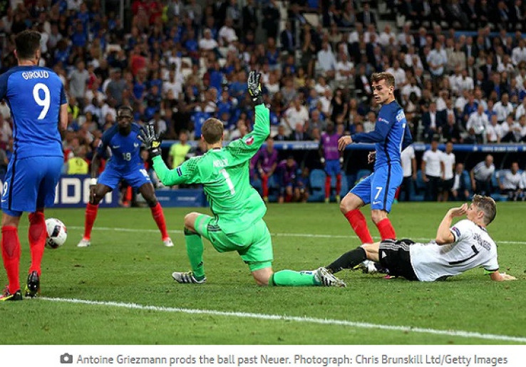 Antoine Griezmann Jadi Bintang, Prancis Sikat Jerman