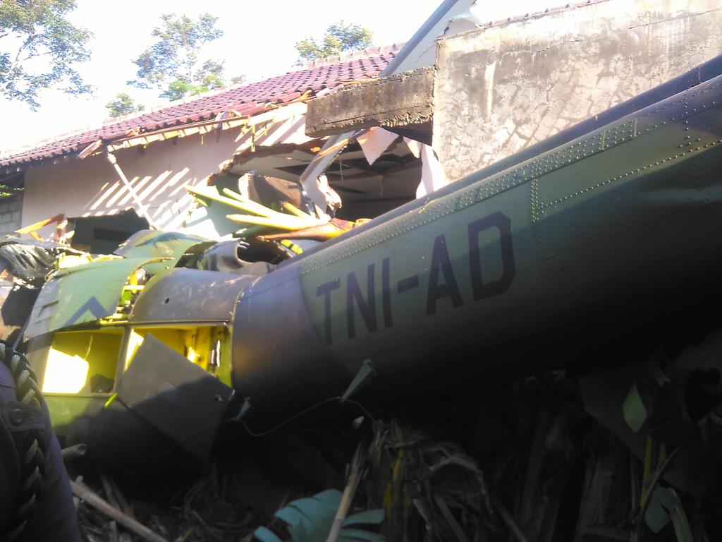Kronologi Jatuhnya Helikopter Bell 250  di Sleman