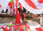 Pedagang Atribut Kemerdekaan Mulai Hiasi Solo