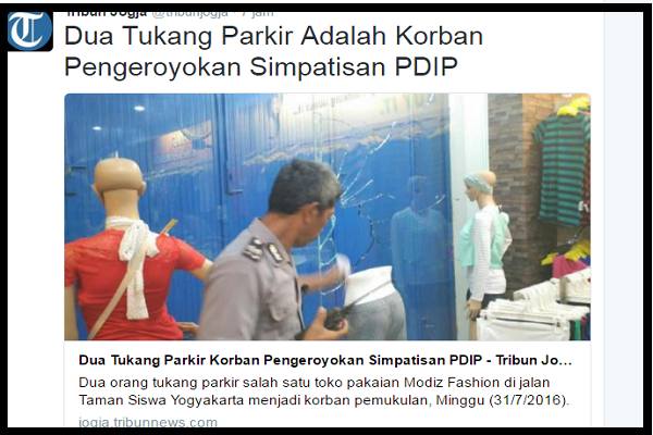 Dituding Pelaku Pengeroyokan, Simpatisan PPP Sambangi Tribun Jogja