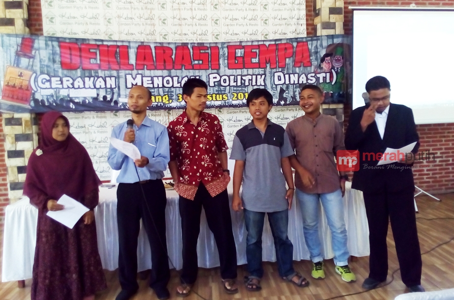 Aktivis Deklarasikan Lawan Politik Dinasti Banten
