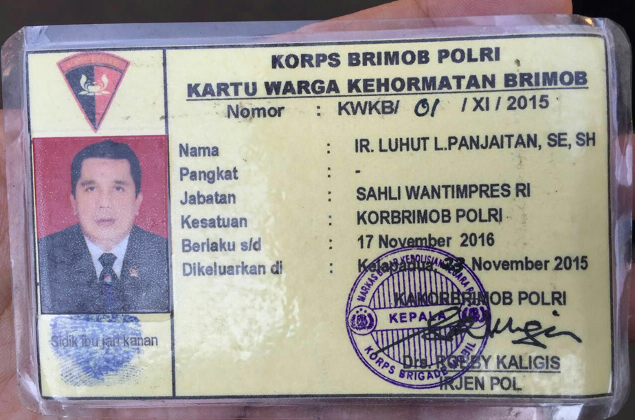 Polisi Bebaskan Jenderal Luhut L Panjaitan